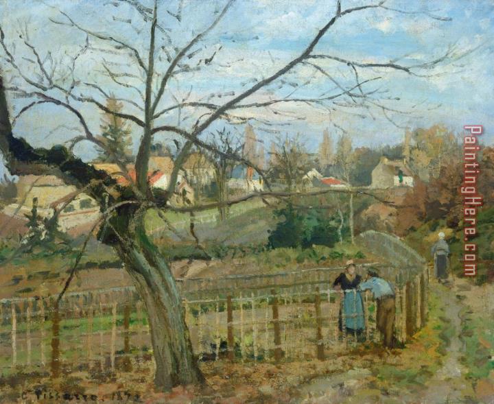 Camille Pissarro The Fence
